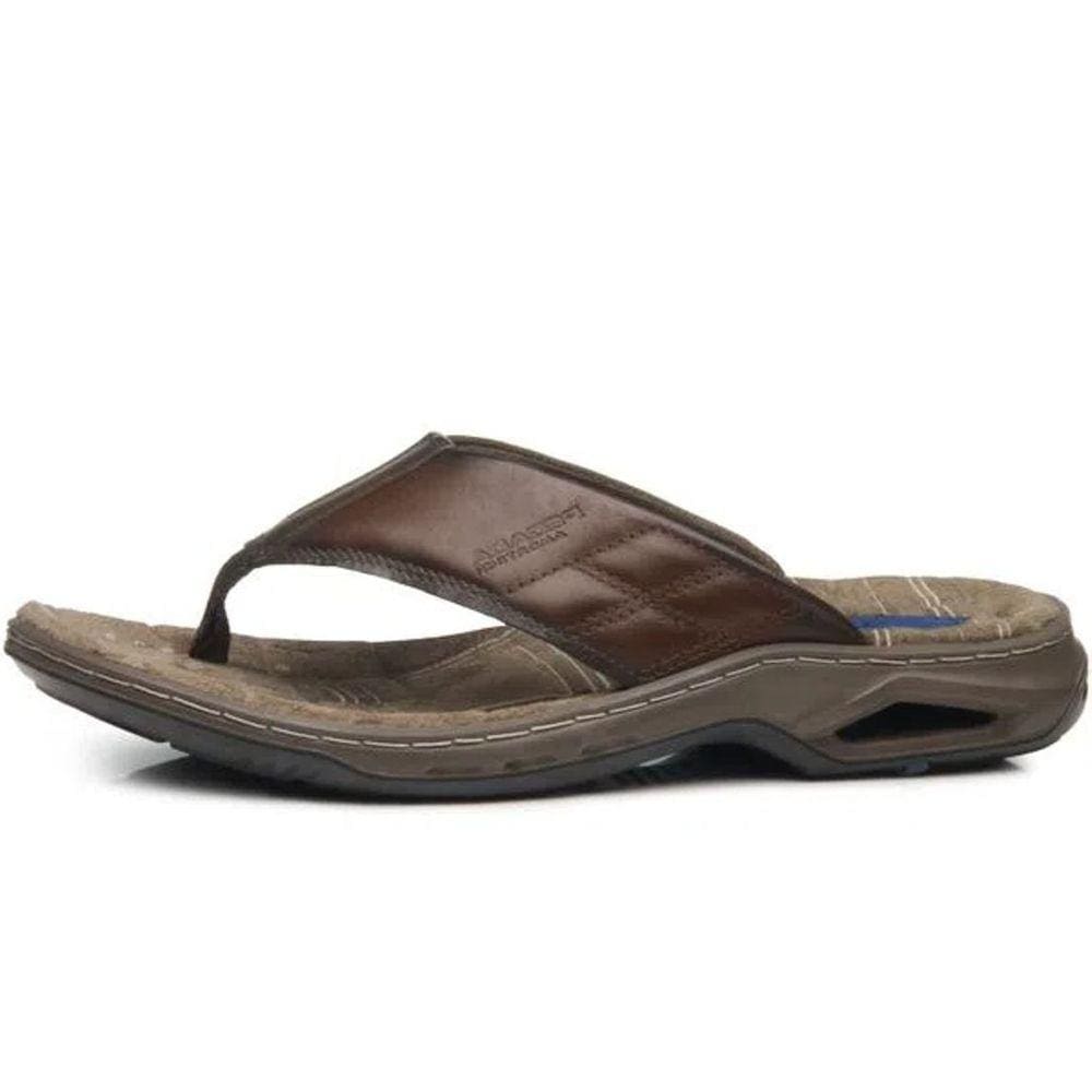 Chinelo Masculino Conforto Resistente Couro Pegada 133222