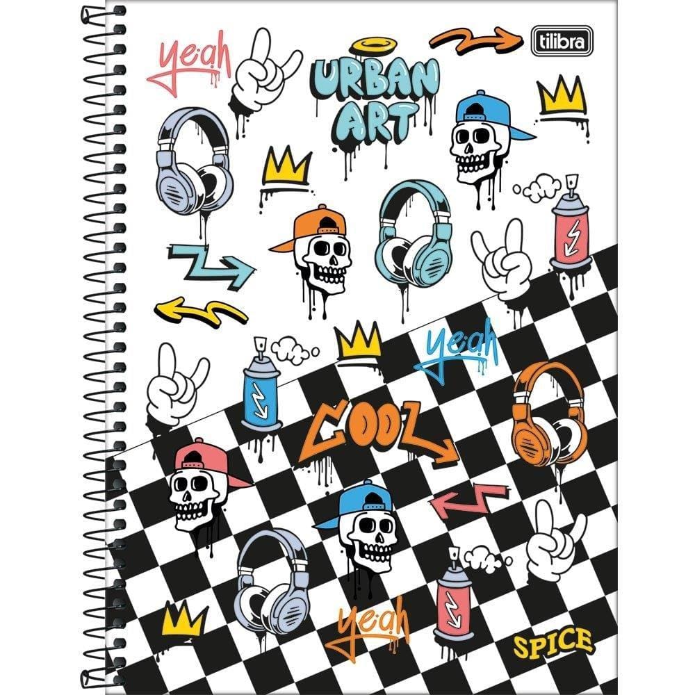 Caderno Espiral Tilibra Universitário | Capa Dura 01 Matéria Spice 80 Folhas - Embalagem com 4 Unidades