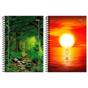 Caderno Espiral Foroni Capa Dura 1/4 4 Elementos 160 Folhas - Embalagem com 5 Unidades