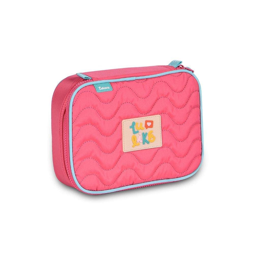 Estojo Box Luluca 36 Elásticos Meninas Escolar Juvenil