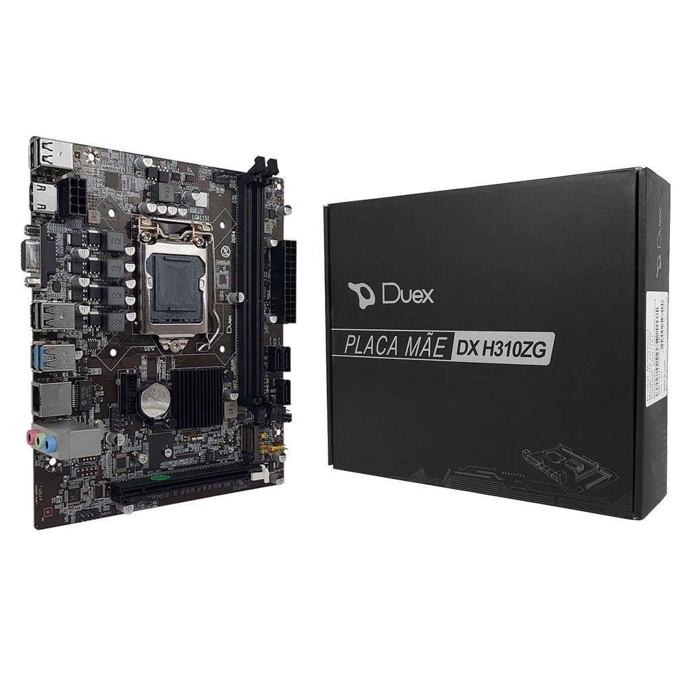 Placa Mãe Duex Dx H310zg, Intel 8ª-9ª Geração, Ddr4, Socket Lga1151