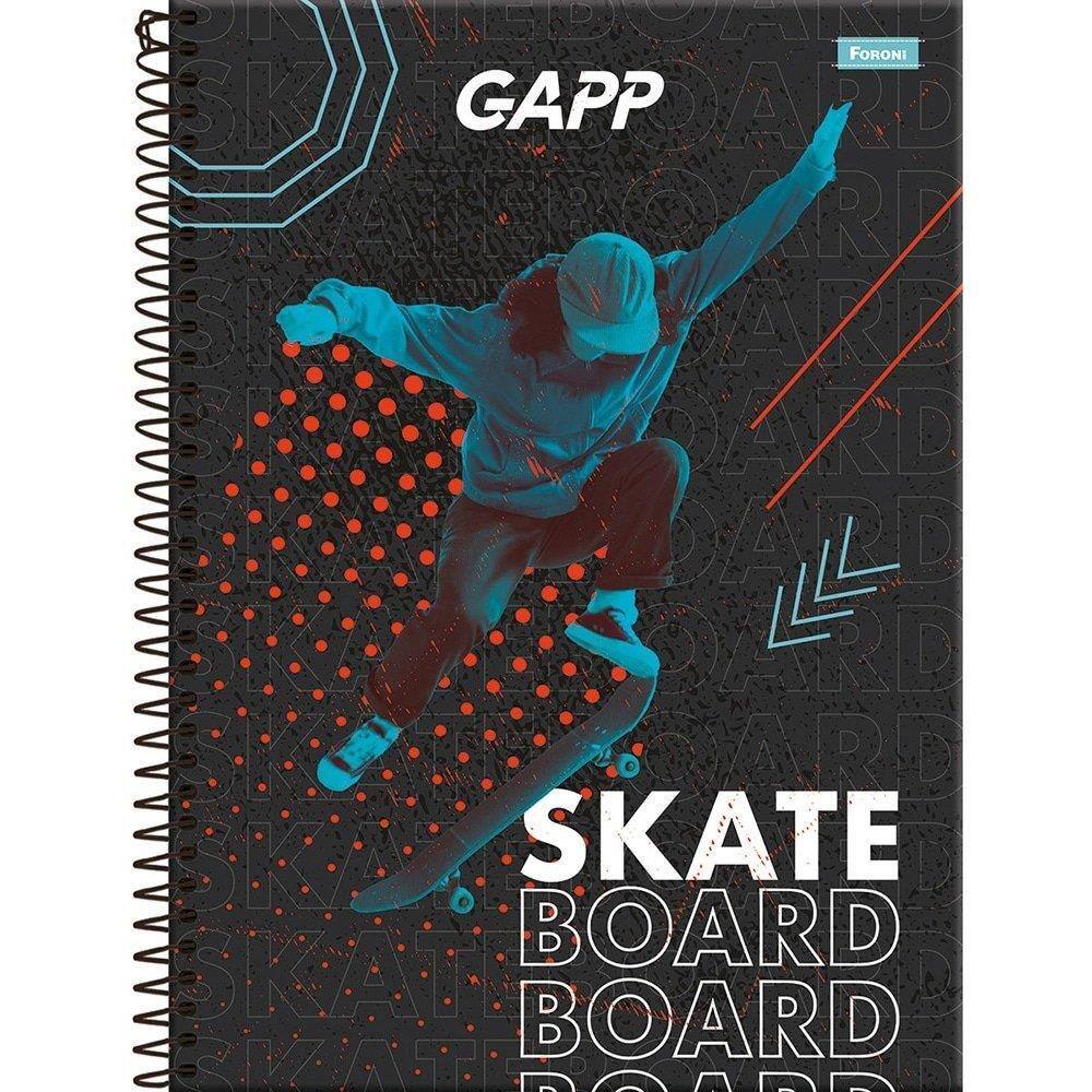 Caderno Espiral Universitário Capa Dura 15 Matéria Foroni Gapp 240 Folhas - Embalagem com 2 Unidades