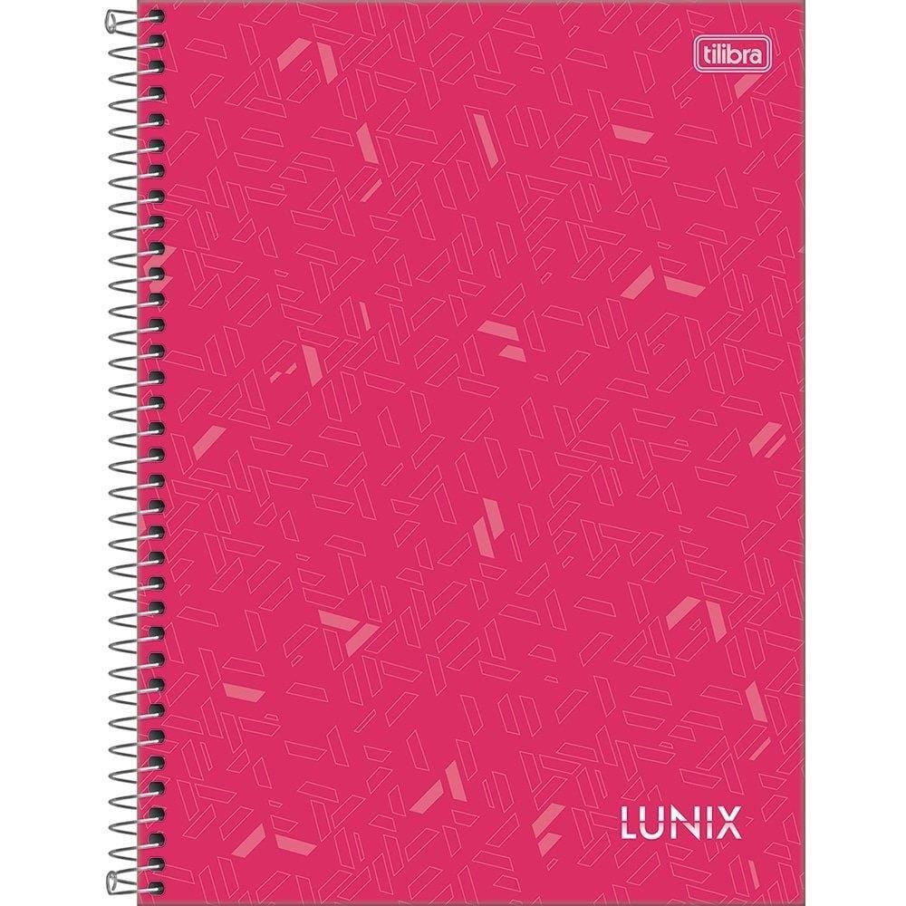 Caderno Espiral Universitário Capa Dura 20 Matérias Tilibra Lunix 320 Folhas - Embalagem com 2 Unidades