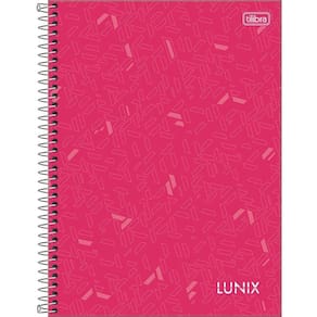 Caderno Espiral Universitário Capa Dura 16 Matérias Tilibra Lunix 256 Folhas - Embalagem com 2 Unidades