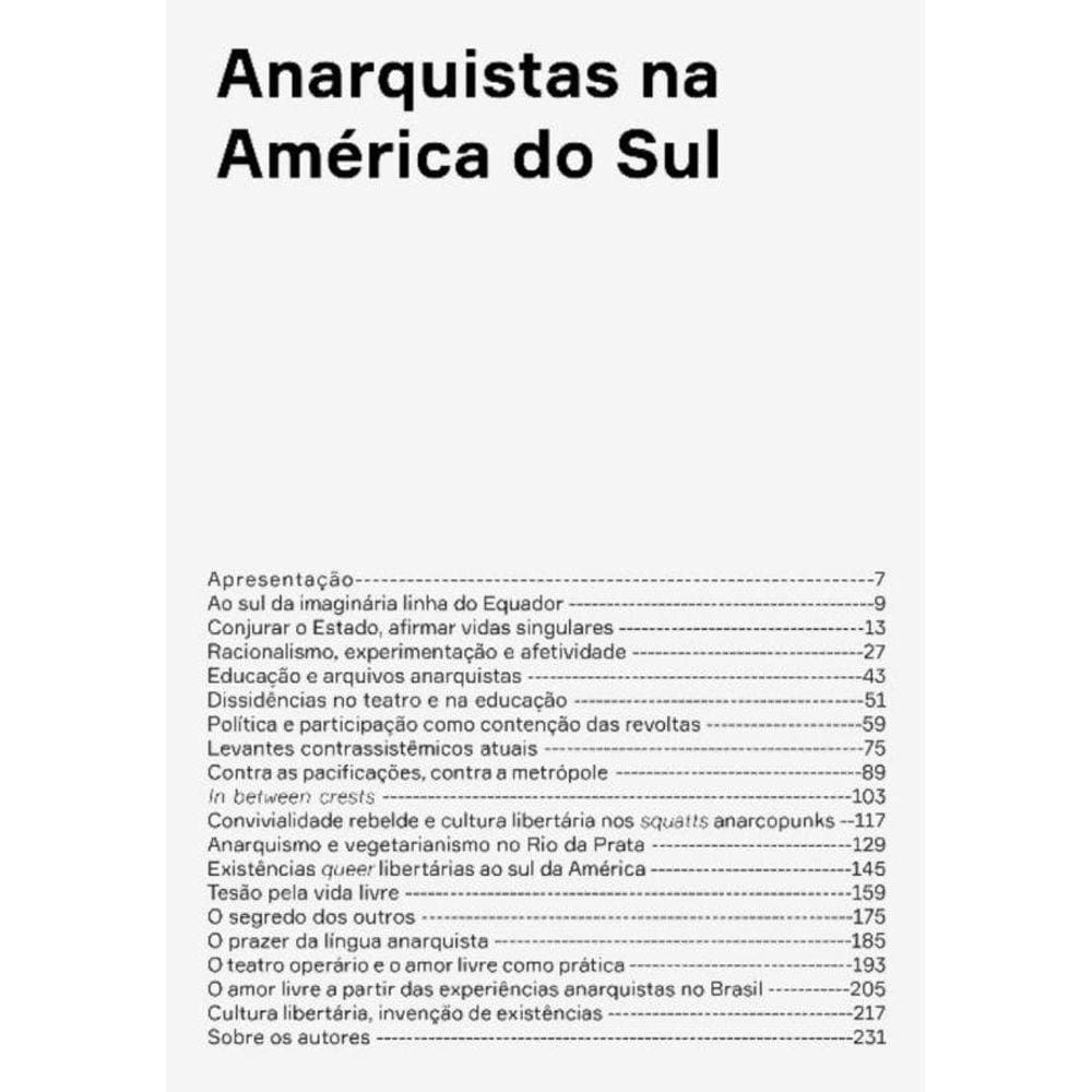 Anarquistas Na América Do Sul