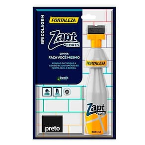 Kit Tinta para Rejunte 200ml Preto Zapt