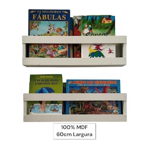 Kit 4 Prateleiras Montessoriana Para Brinquedos E Livros