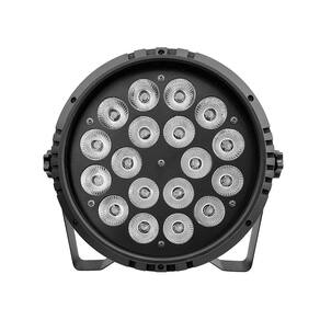 Kit 6 Par Leds Indoor Slim Briwax De Plastico 18X12W Rgbw
