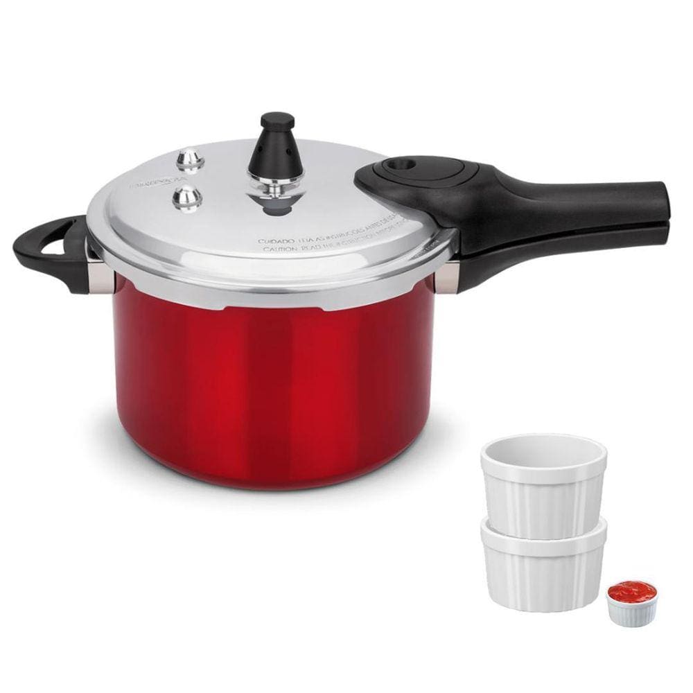 Panela De Pressão Antiaderente Brinox 4,2L E Ramekin Potinho