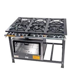 Fogão Industrial Tradicional 30x30 6 Bocas com Forno Itajobi