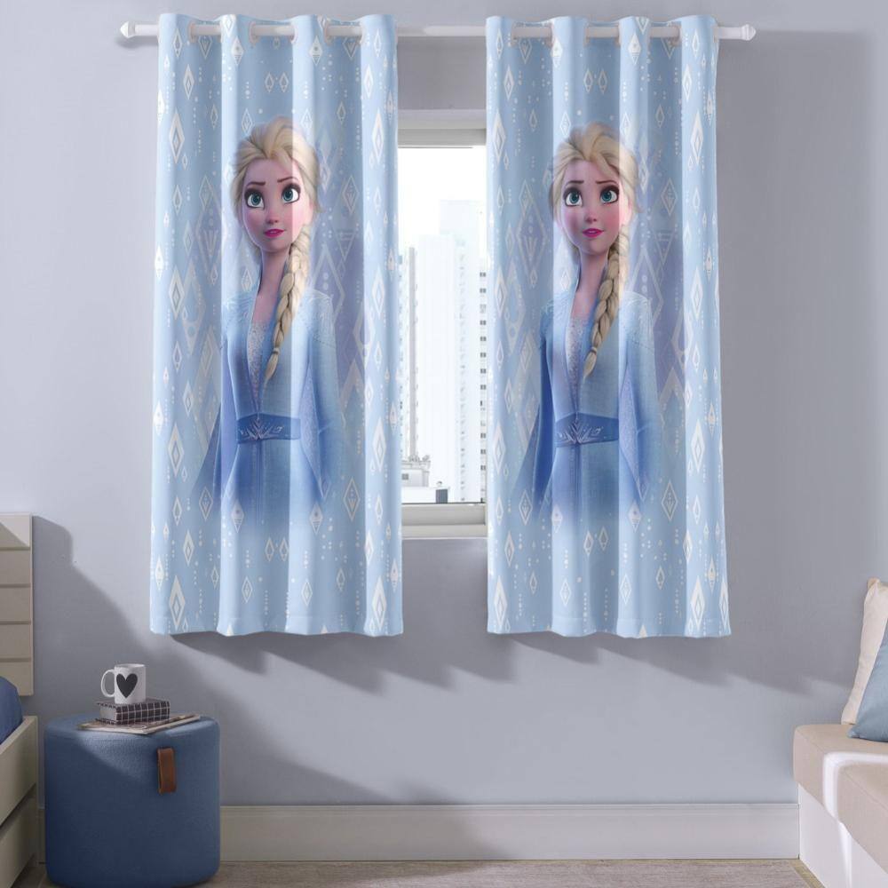 Cortina Para Quarto Infantil Corta Luz Frozen 2,60m x 1,70