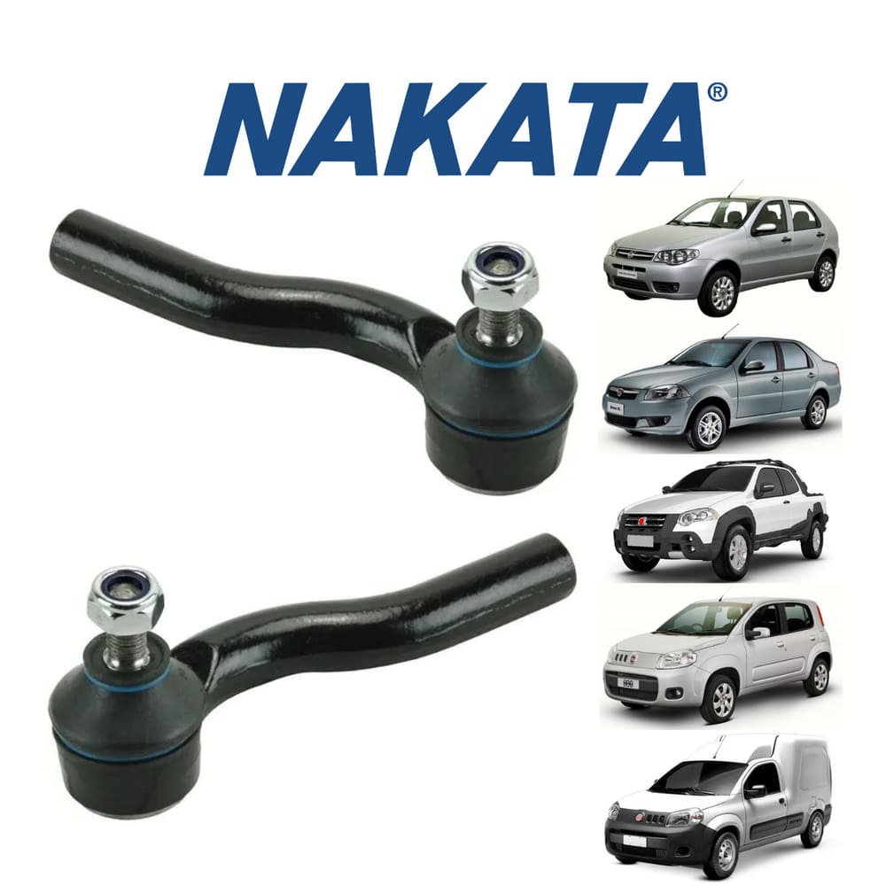 Par Terminal Direção Dianteiro Esquerdo+Direito Nakata Fiat Palio 2010 A 2017