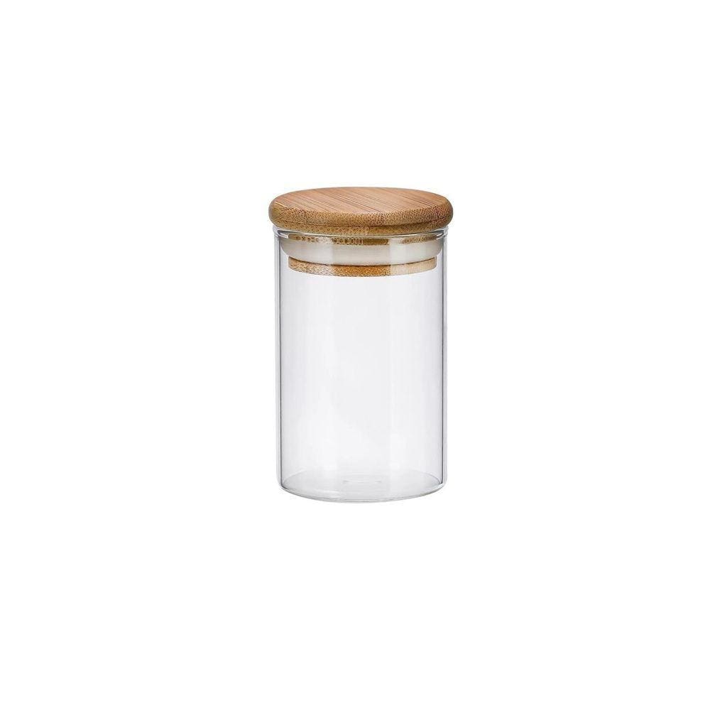 Pote Hermetico Boro. C/Tampa Bambu 110Ml 20797