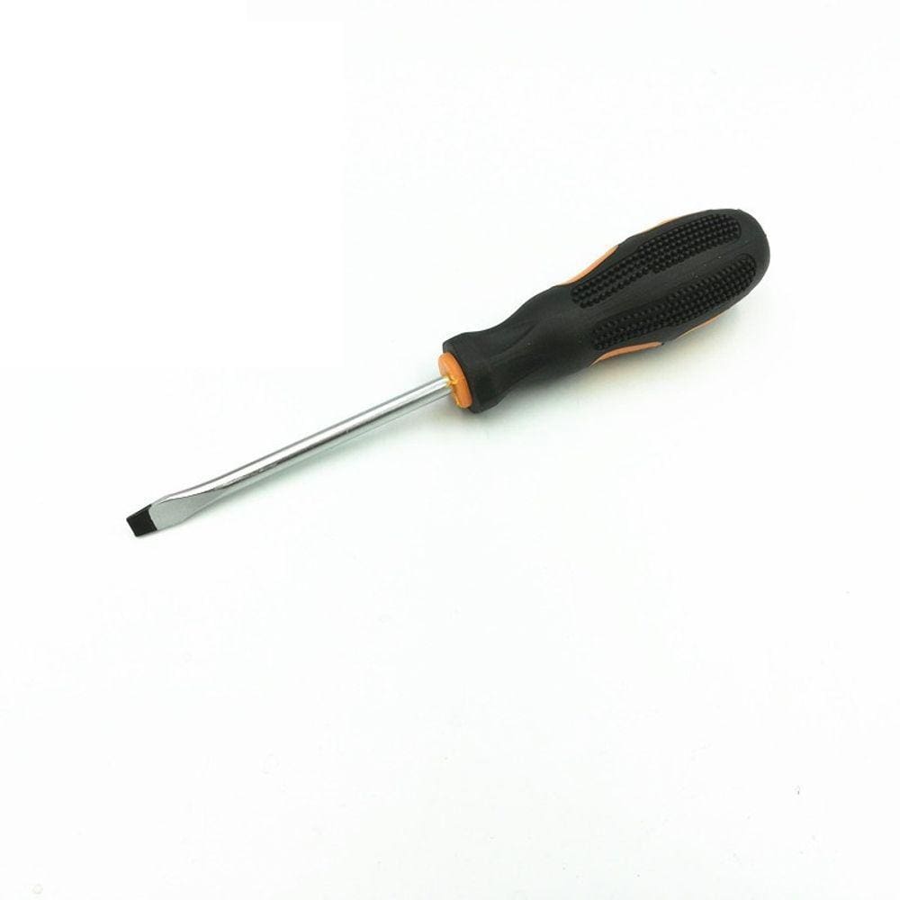 Chave de Fenda Isolada Emborrachado Imantada 21cm Aço Cromo Profissional 1/4 X 4``