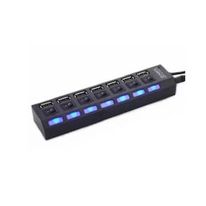 Adaptador 7 Portas Usb Carregador Tomada