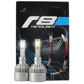 Kit Lâmpadas Farol Led Automotivo R8 Headlight 6500k com Cooler CONECTORES:H1