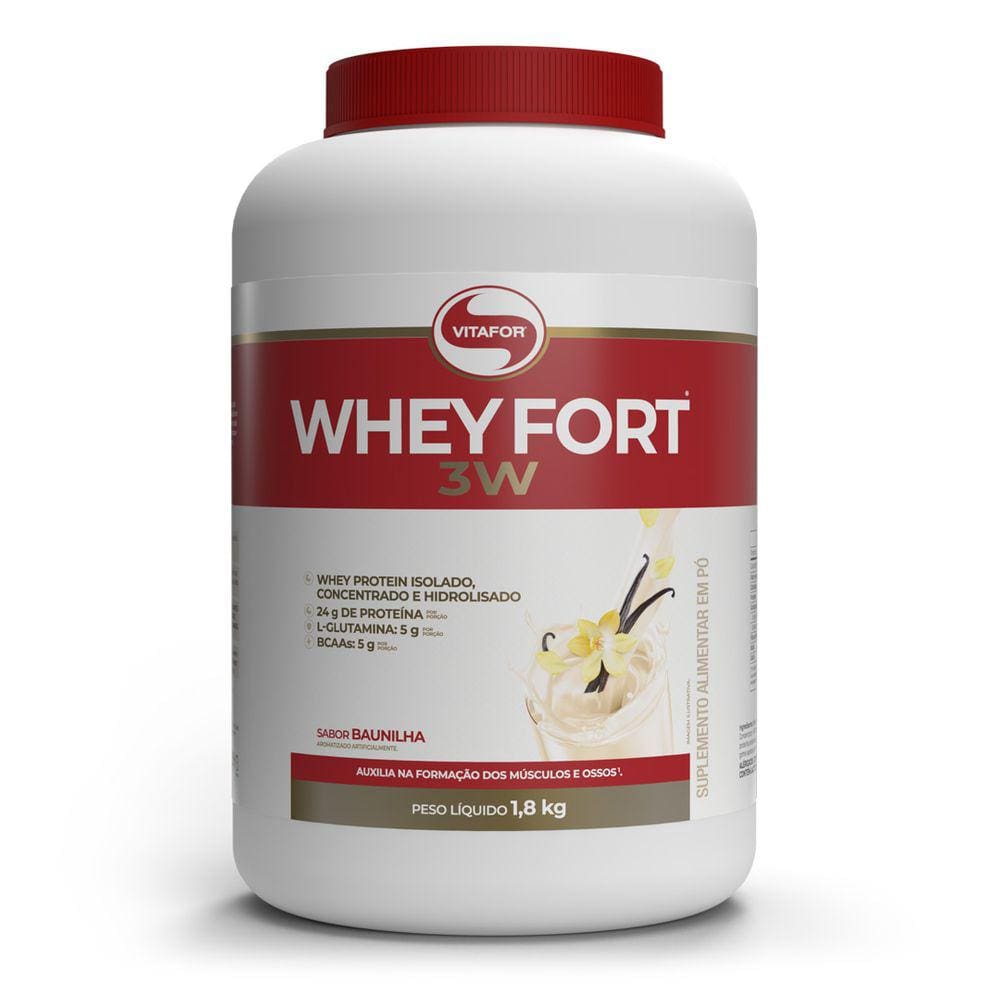 Whey Protein Whey Fort 3W (1800g) Vitafor
