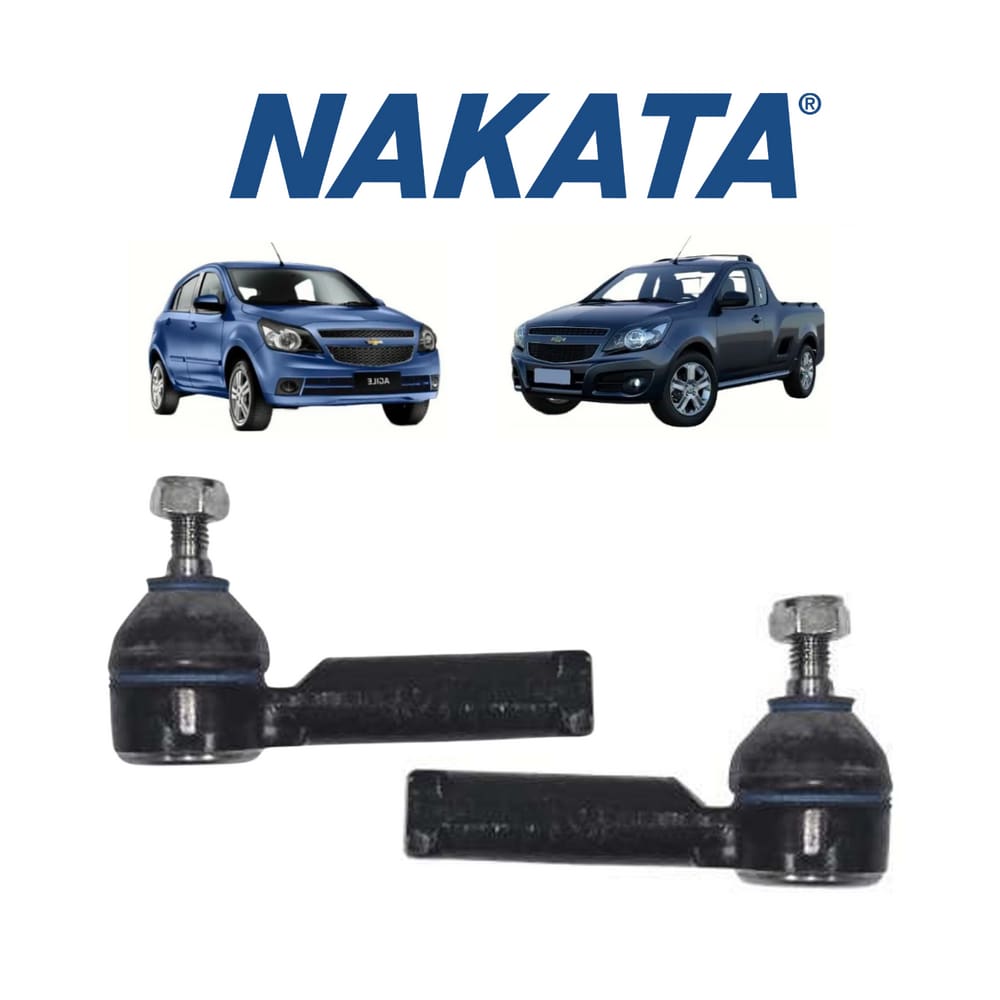Par Terminal Direção Dianteiro Esquerdo+Direito Nakata Chevrolet Montana 2011 A 2021
