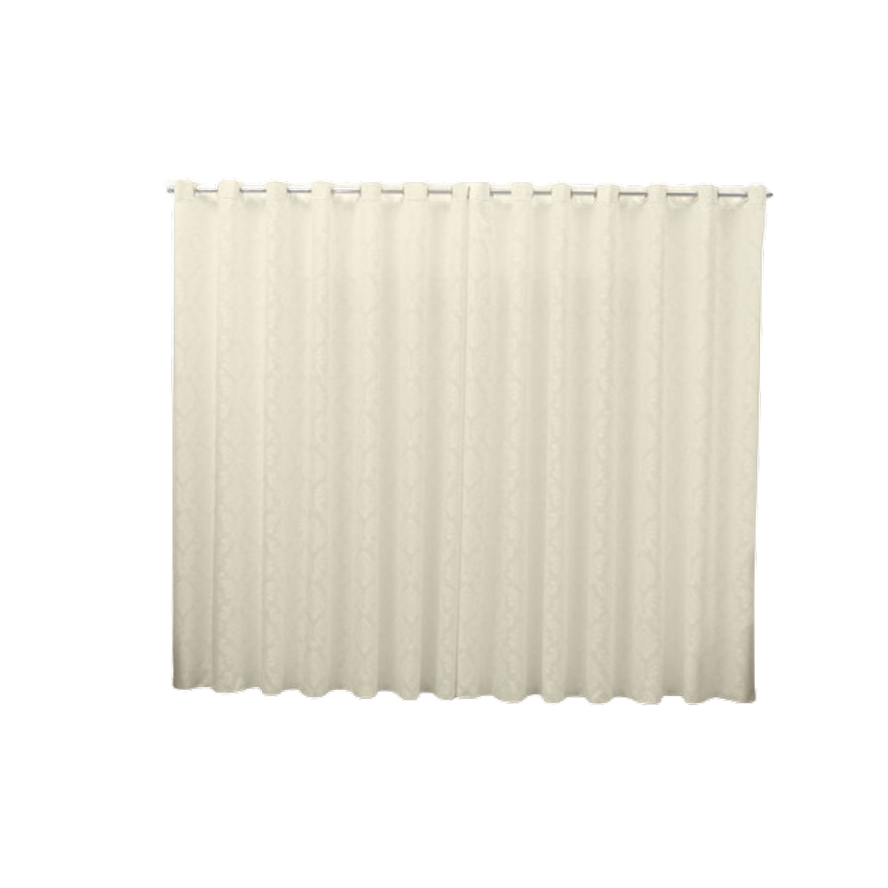 Cortina 3,00x2,50 Sala Quarto Cozinha Varão Tecido Jacquard