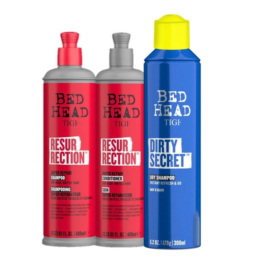 Kit TIGI Bed Head Resurrection Dirty Secret Home Care (3 Produtos)