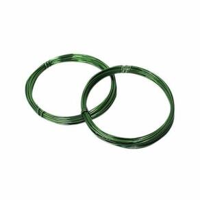 Arame Alumínio Verde 0,8Mm Para Decoração C/10 Metros