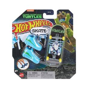 Hot Wheels Skate Dedo Tartarugas Ninja Leonardo Mattel Hvk32