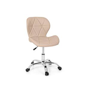 Cadeira Office Eiffel Slim Base Giratória Nude - Cromada