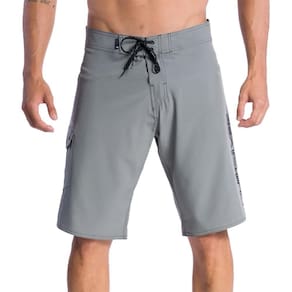 Bermuda Quiksilver Flat Signature 21" SM24 Masculina Cinza