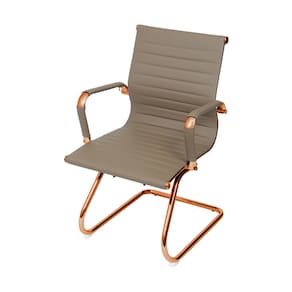Cadeira De Escritório Eames Caramelo - Fixa | Red Gold