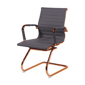 Cadeira De Escritório Eames Cinza - Fixa | Red Gold