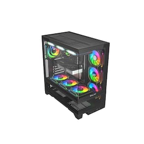 Gabinete Galax Centaurus Black Atx Frontal Vidro Sem Fan