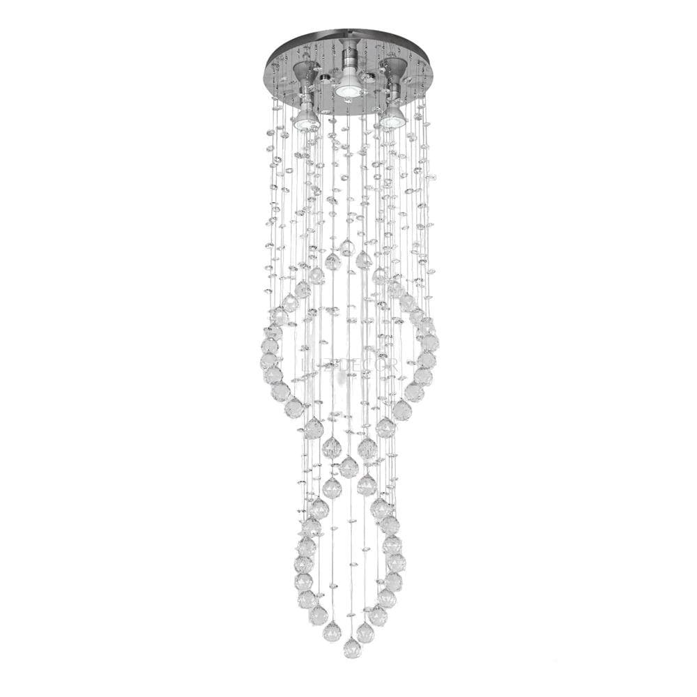 Lustre Para Decoração Sala Com Base De Inox 30cm de Diâmetro