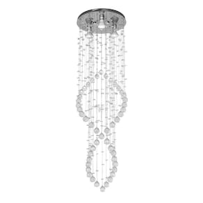 Lustre Para Decoração Sala Com Base De Inox 30cm de Diâmetro