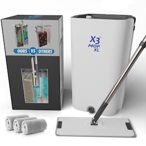 Conjunto de esfregões TopTier Products X3 Mop XL com 3 almofadas reutilizáveis