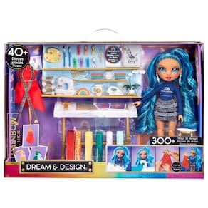 Conjunto de brinquedos de estúdio de moda Rainbow High Dream & Design com boneca