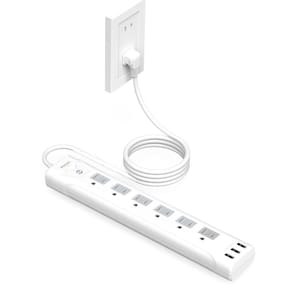 Adaptador Power Strip WRXDMC de 2 pinos a 3 pinos com proteção contra sobretensão