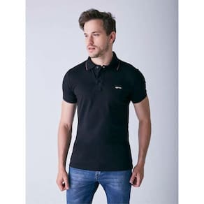 Camisa Polo Affecto Preto 80001