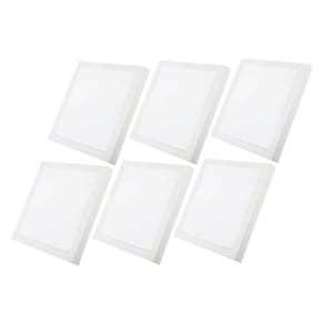 Kit 6 Plafon Led 18w Branco Quente 3000K 30x30 G-Light