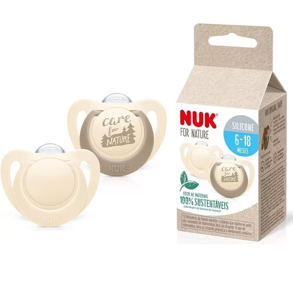 Chupeta For Nature Silicone +6m Neutra Nuk