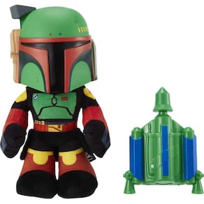 Boneco Pelúcia Star Wars Boba Feet Lança Foguete 30cm Mattel