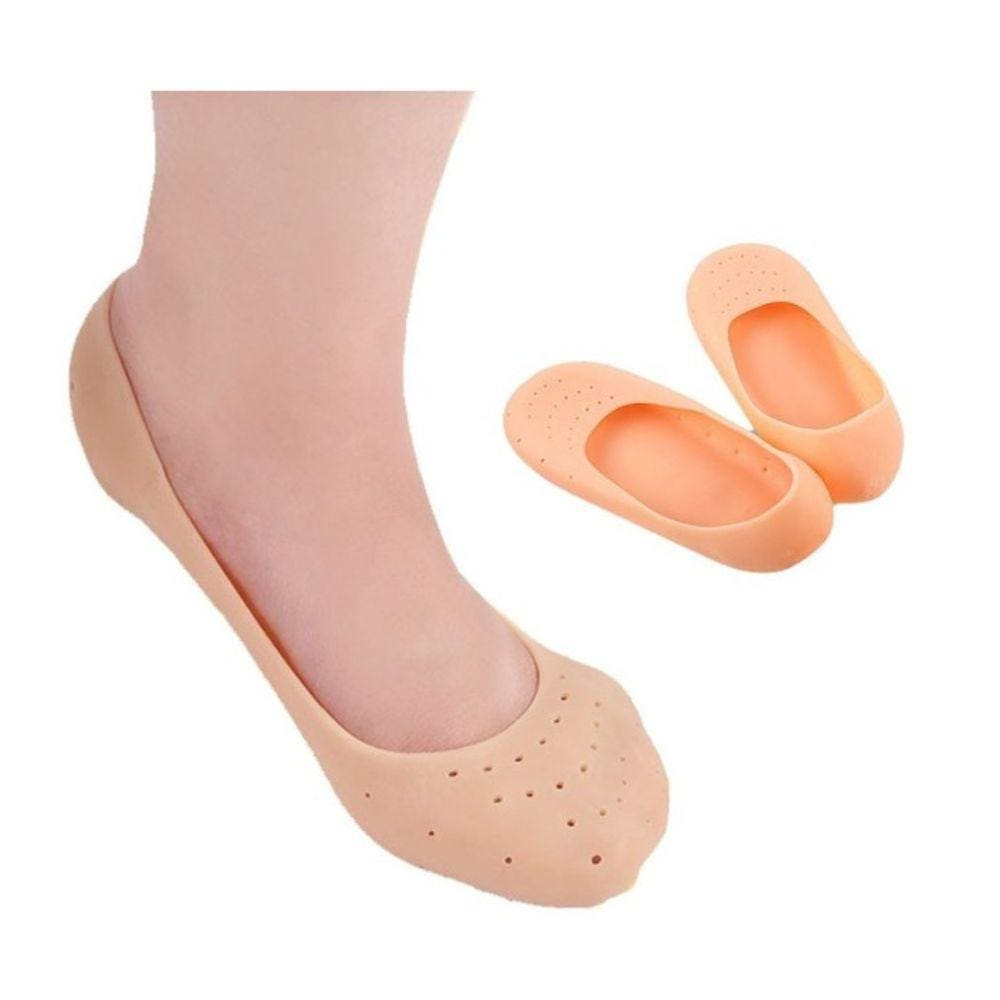 Meia Sapatilha Hidratante De Silicone P/ Os Pés Cicatrizante