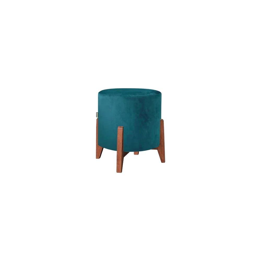Puff Paris Luxo 50cm Azul Tifany