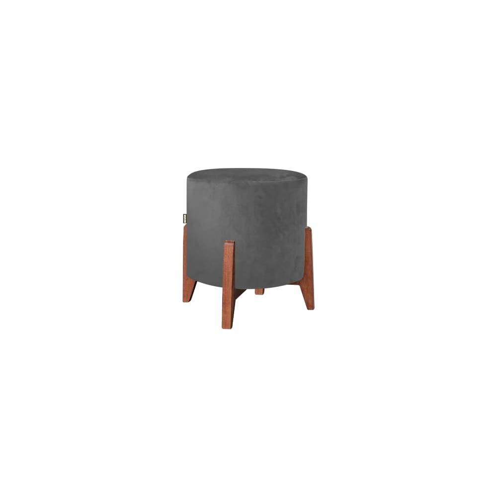 Puff Paris Luxo 50cm Cinza