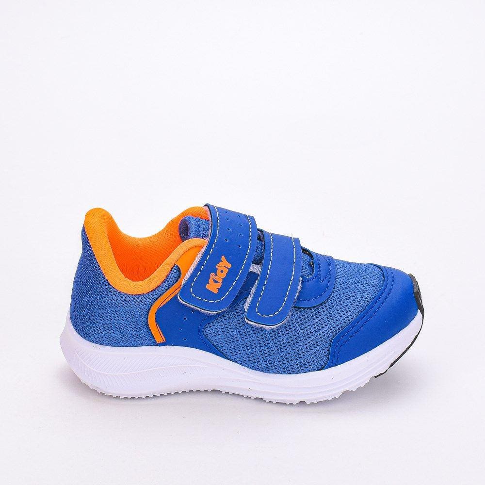 Tênis Infantil Baby Masculino Energy Respitec Azul Laranja