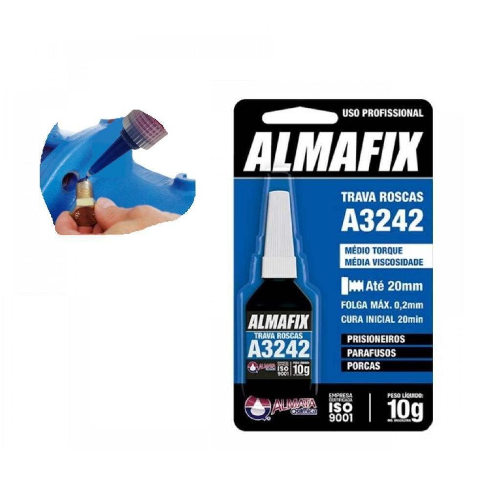 Trava Rosca Médio Torque Média Viscodidade Parafuso Até 20Mm