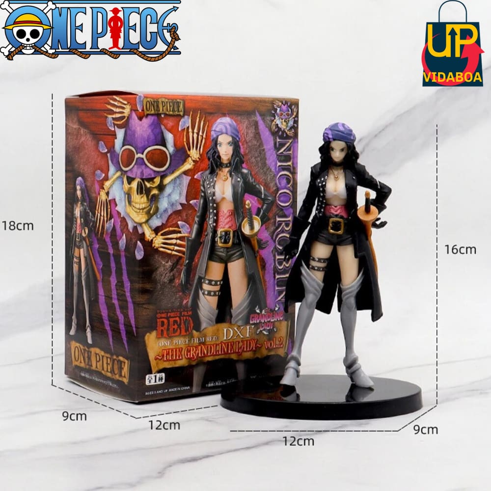 Boneco Premium One Piece - Robin Nico 16cm - na caixa Action Figure