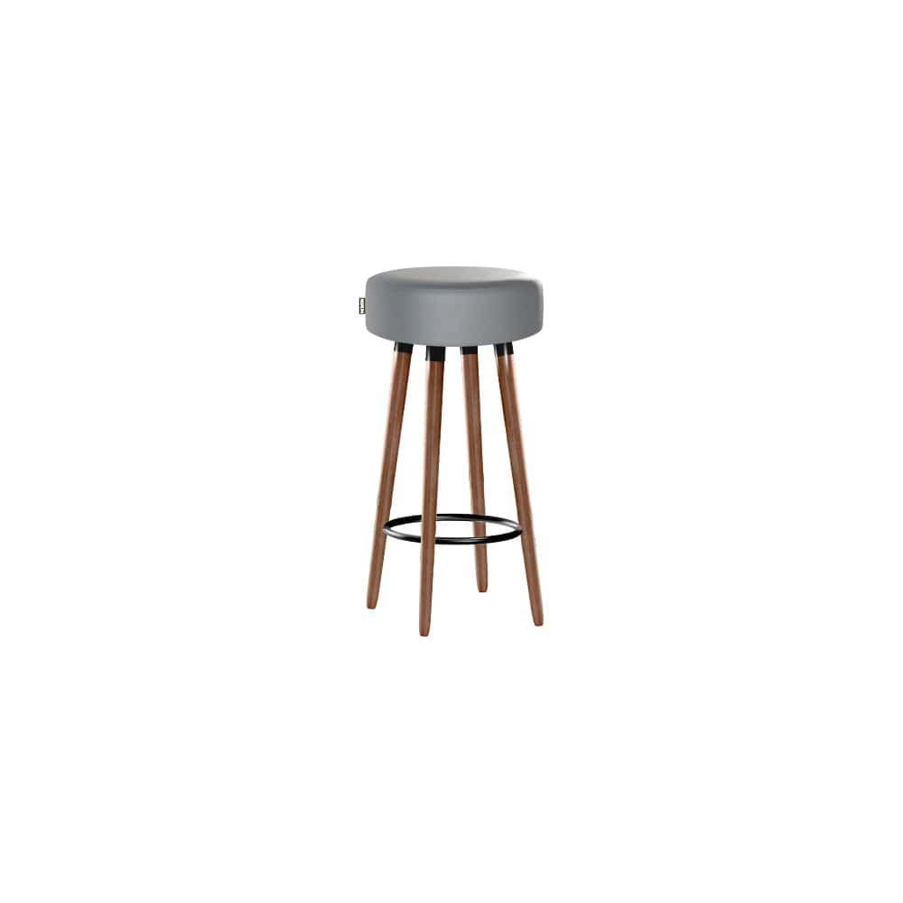 Banqueta Alta Pés Palito Roma Cinza 70cm