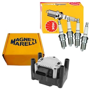 Kit Bobina Magneti Marelli e Vela NGK Fox 1.0 8V RSH