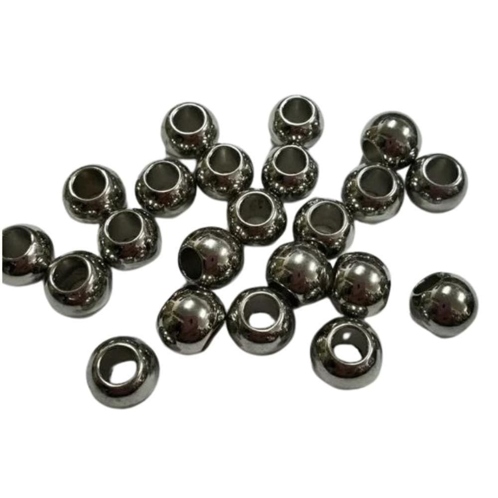 Conta Abs Metalizada 12Mm Ccb-12R Grafite Com 25G - Kit
