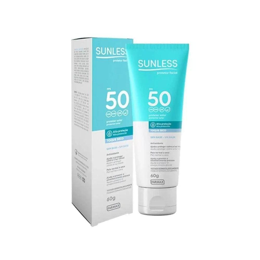 Protetor Solar Facial Fps50 Sem Cor 60g - SUNLESS